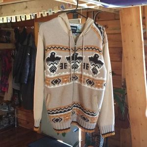 Billabong sweatshirt/sweater Aztec tribal eagle
